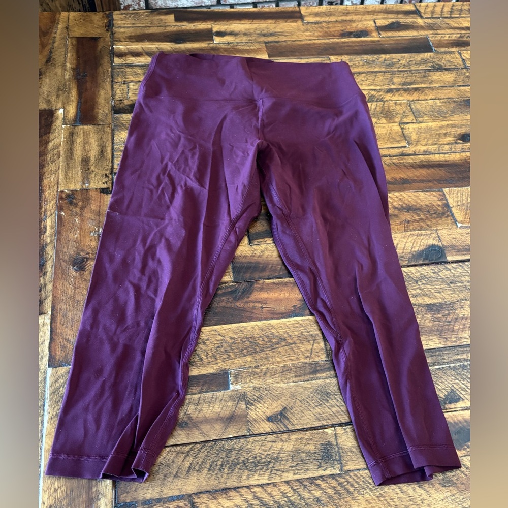 Lululemon Athletica Deep Maroon Leggings